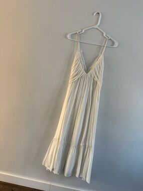 SUNCOO PARIS White Spaghetti-Strap Maxi Dress - Bridal